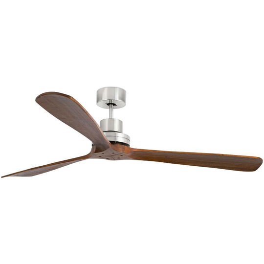 Faro Lantau-G Large Ceiling Fan Without Light Matt Nickel, Dark Walnut