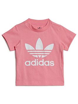 Boys, adidas Originals Toddler Kids Adicolor Trefoil T-Shirt - Light Pink, Light Pink, Size 3-6 Months