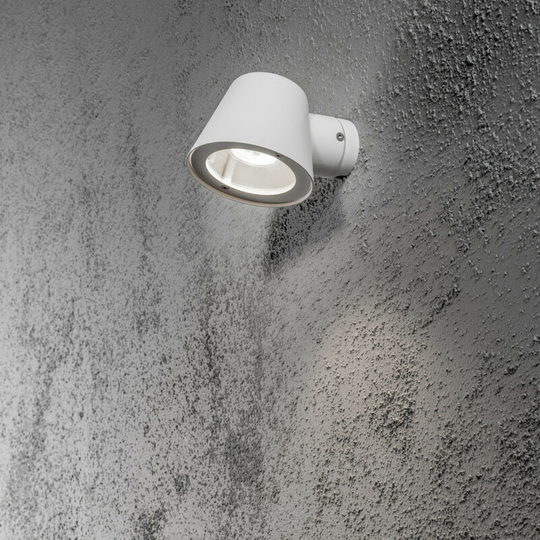 Konstsmide Lighting - Konstsmide Trieste Outdoor Modern Dome Wall Light White, IP44