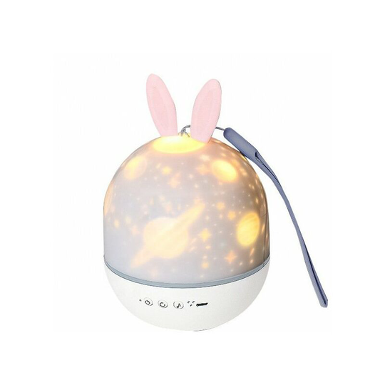 Children's Night Light Star Projector Lamp, 360° Rotation Music Night Light + Remote Control + 6 Colors, led Baby Starry Sky Night Light for