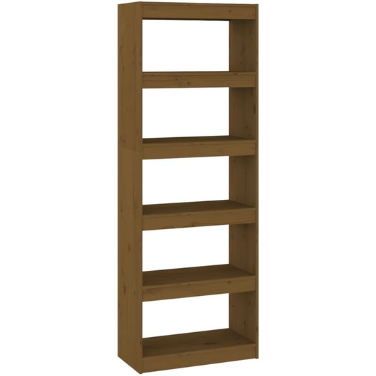 Book Cabinet/Room Divider Honey Brown 60x30x167.5 cm Wood Pine Vidaxl Brown