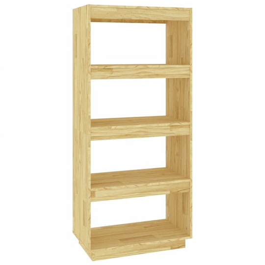 Book Cabinet/Room Divider 60x35x135 cm Solid Pinewood vidaXL - Brown
