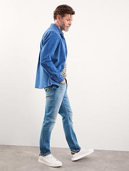 White Stuff Harwood Straight Jean - Light Denim, Light Denim, Size 32, Inside Leg L=34 Inch, Men
