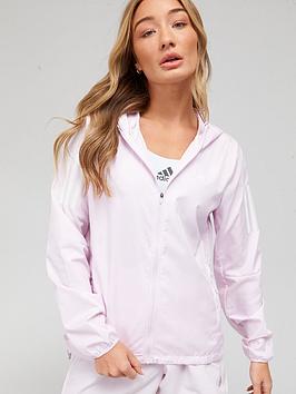 adidas Own The Running Womens Jacket - Light Pink, Light Pink, Size Xs, Women