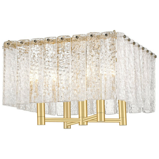 Zumaline Palace Ceiling Light, Matt Gold, Glass, 4x G9