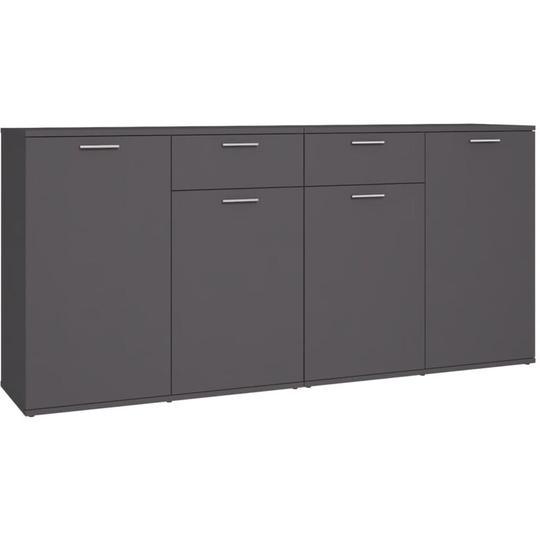 Sideboard Grey 160x36x75 cm Engineered Wood Vidaxl Grey