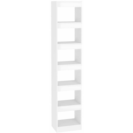 Vidaxl - Book Cabinet/Room Divider High Gloss White 40x30x198 cm White