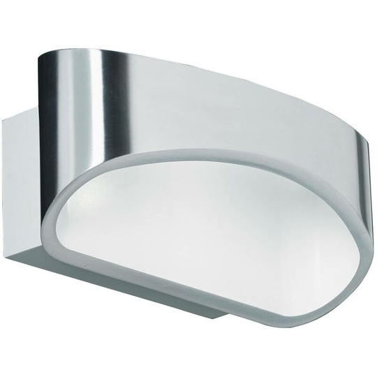 Endon Collection Lighting - Endon Johnson - 1 Light Indoor Wall Light Aluminium, White