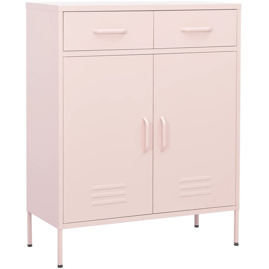 Storage Cabinet Pink 80x35x101.5 cm Steel Vidaxl Pink