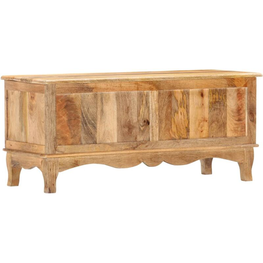 Storage Box 100x38x45 cm Solid Mango Wood Vidaxl Brown