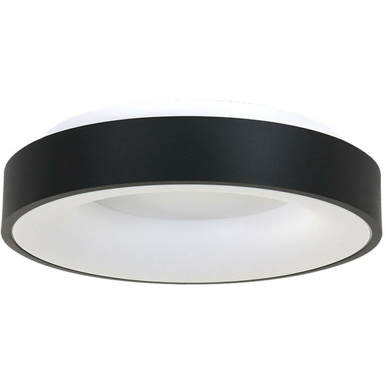 Sienna Ring Sled Cylindrical Ceiling Light Black Matt