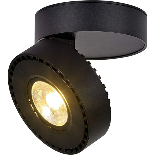 12W led Ceiling Spotlights Light, Adjustable Lamp Body Angle, Lamp Spotlights, Ceiling Sconce, Adjustable Ceiling Spotlights, 10x10x6cm (Black-3000K)