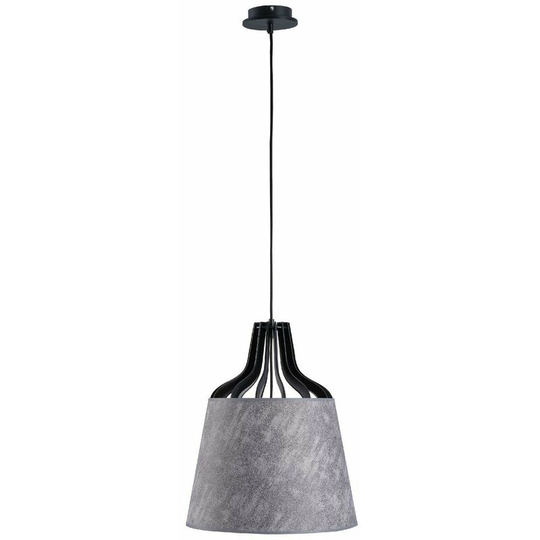 Keter Ivo Dome Pendant Ceiling Light Grey, 38cm, 1x E27
