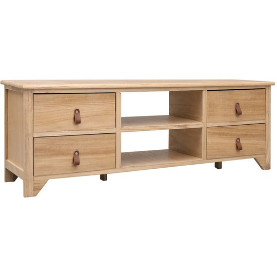 Vidaxl - tv Cabinet 115x30x40 cm Paulownia Wood Brown