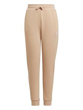 Boys, adidas Originals Junior Adicolor Joggers - Light Brown, Light Brown, Size 9-10 Years