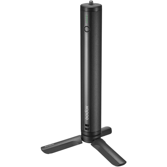 Godox - BPC-01 10000mAh Charging Grip Power Bank Hand Grip usb Output & Type-C Input/Output Port with Mini Tripod usb Charging Cable Wrist Strap for