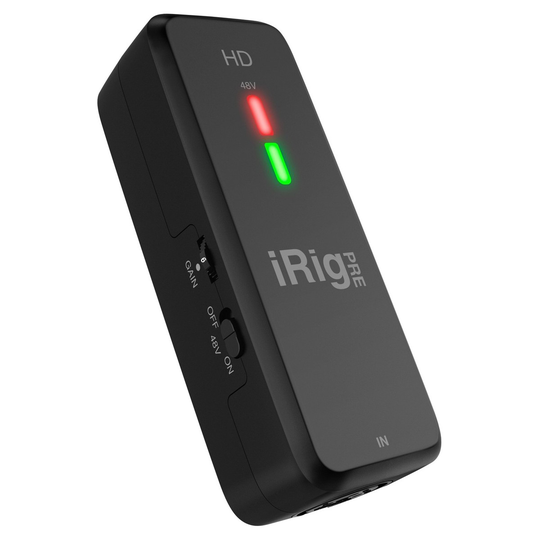 IK Multimedia iRig PRE HD Mic Interface for iOS Android Mac and PC