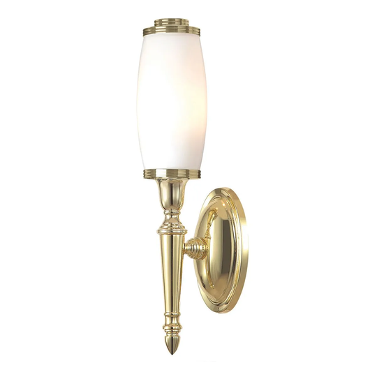 Elstead Lighting Dryden 1 Light Wall Light Polished Brass