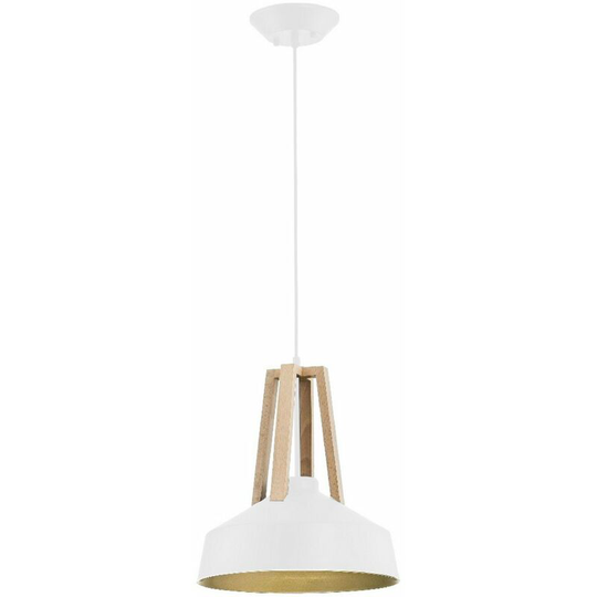 Keter Trix Dome Pendant Ceiling Light White, 34cm, 1x E27