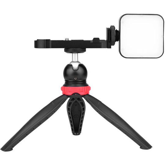 Video Vlog Kit with led Light Ball Head Tripod l Mount Plate for Video Making Replacement for Canon G7X Mark iii/ii Camera