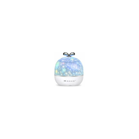 Echoo - Kids Projector Lamp, 360° Rotating Baby Night Light Projector led 6 Theme Night Light Starry Sky Projection 6 Modes Ceiling Projector Light