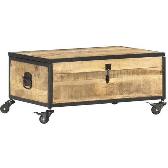 Coffee Table 70x50x33 cm Solid Mango Wood Vidaxl Brown