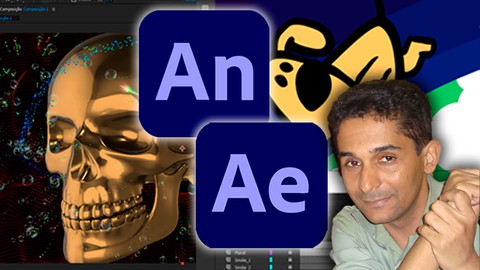 Adobe Animate + After Effects - 2 Cursos Completos pra voc.