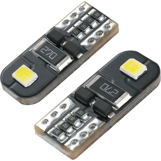 Aougo - 20X T10 led Bulbs canbus Error Free Car Lamp 12V White T10 W5W 2825 Car Interior Light Dome License Plate Lights [Energy Class a+++]