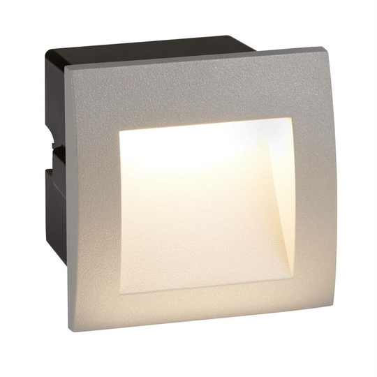 Searchlight Lighting - Searchlight Ankle - led Indoor / Outdoor Square Recessed Wall Light Grey IP65