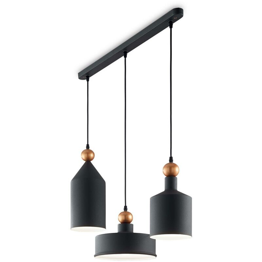 Ideal Lux Lighting - Ideal Lux Triade - 3 Light Cluster Ceiling Pendant Black