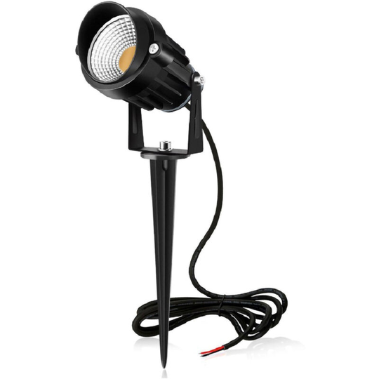 Groofoo - Garden led spotlight with cob spike 220v Garden led lamp for paths outdoor projector warm white light 3000K versatile for paths, pathways,
