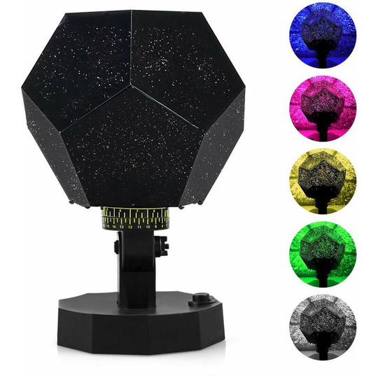 DIY science sky projection night lights projector lamp, ghost star projector night lamp with 5 colors