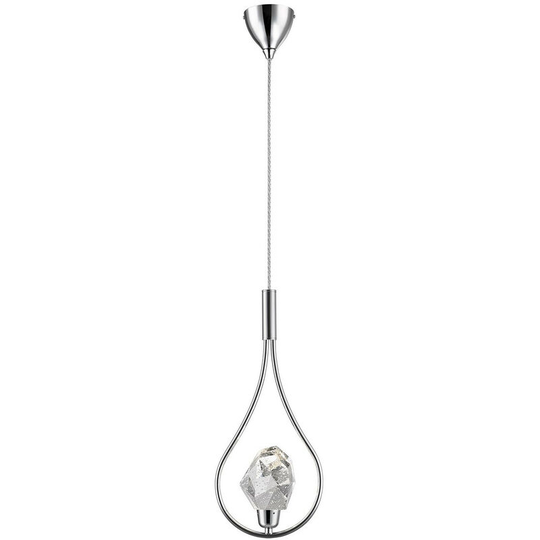 Zumaline Ore Integrated led Pendant Ceiling Light, Chrome, 360lm, 3000K