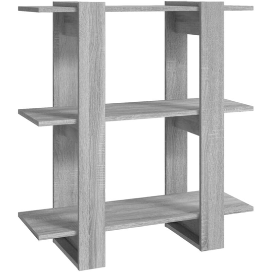Book Cabinet/Room Divider Grey Sonoma 80x30x87 cm Vidaxl Grey