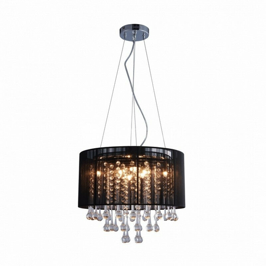 Zumaline Lighting - Zumaline Verona Pendant Ceiling Light, Black, 8x G9