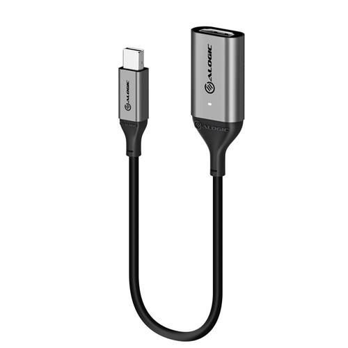 ALOGIC ULMDPHDA-SGR video cable adapter 0.2 m Mini DisplayPort HDMI Black Grey