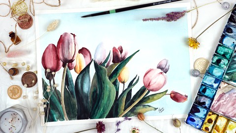 Paint Tulips Like a Pro: Botanical Watercolor Series Part II