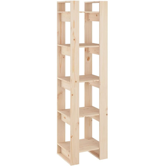 Book Cabinet/Room Divider 41x35x160 cm Solid Wood Pine Vidaxl Brown