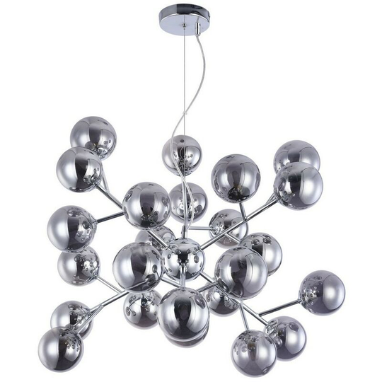 Maytoni Lighting - Dallas Ceiling Pendant Lamp Chrome, 24 Light, G9