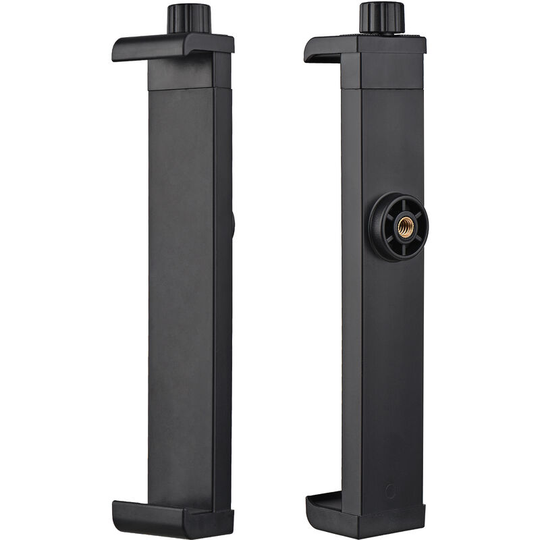 Multifunctional Tablet Holder Tablet Clamp Tripod Adapter Bracket 16cm-23.5cm Adjustable with 1/4 Inch Screw for Tripod - Black