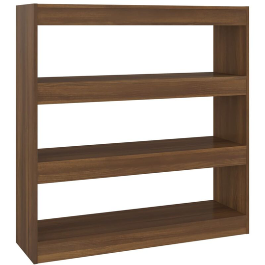 Book Cabinet/Room Divider Brown Oak 100x30x103 cm Vidaxl Brown