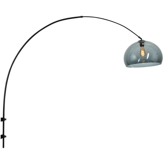 Sienna Sparkled Light Cylindrical Pendant Ceiling Light Matt Black, Shade Of Smoked Glass