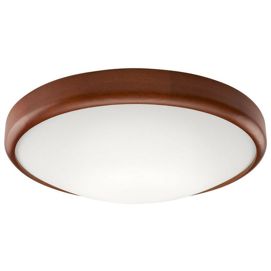 Round Simple Flush Ceiling Light Rustic, 2x E27