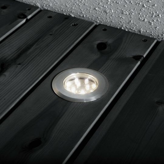 Konstsmide Lighting - Konstsmide Mini led Outdoor 12V System Stainless Steel Recessed Ground Light Set Of 3, IP44