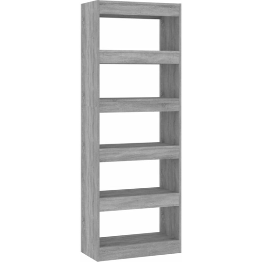 Book Cabinet/Room Divider Concrete Grey 60x30x166 cm Engineered Wood Vidaxl Grey