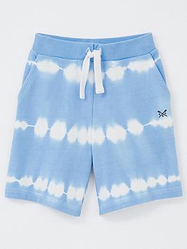 Crew Clothing Boys Tie Dye Shorts - Light Blue, Light Blue, Size 3-4 Years