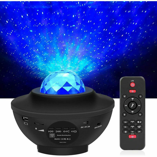 Briday - led Starry Sky Projector with Remote Control, 3 in 1 Galaxy Light, Starlight Star Projector with Bluetooth Speaker/Starry Star/360 Rotating