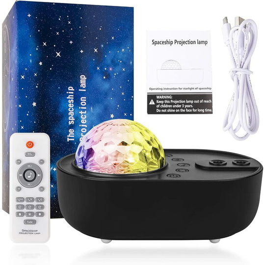 Flkwoh - Star Projector Galaxy Light, Planet Starry Sky Night Projector, 10 Colors Water Waves Star Light Projector with Bluetooth Timer Remote