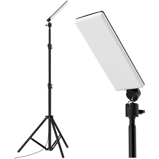Asupermall - Waterproof Camping Lamp with Rotatable Cradle Head usb Powered Adjustable Telescopic Tripod Work Lights for Live Video Show Taking