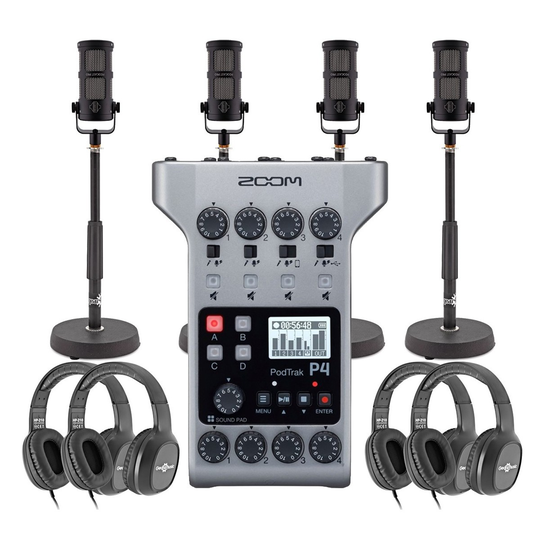 Zoom Podtrak P4 Quad Recording Bundle